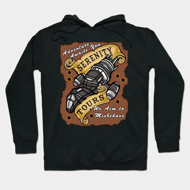 Serenity Tours Hoodie by OfficeInk